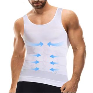 Regata masculina Alta compressão cinta modeladora esconde barriga ginecomastia Envio imediato em Oferta na Shopee