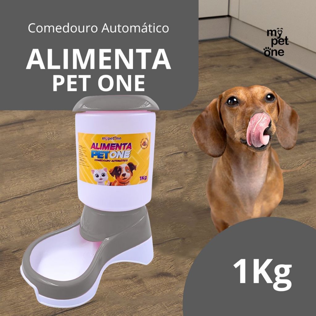 Comedouro Automático Alimenta Pet One - Nude em Oferta na Shopee