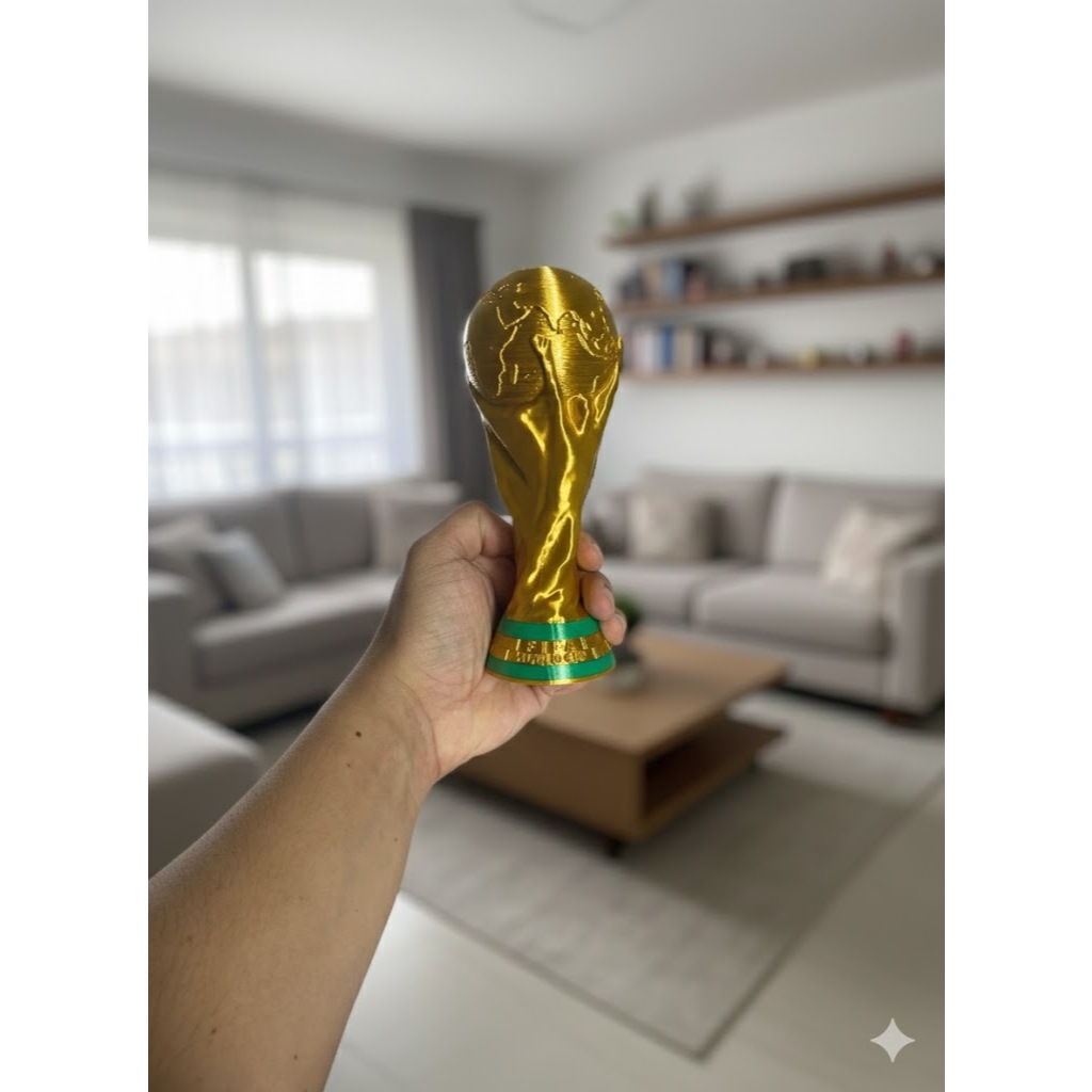 Réplica taça Copa do Mundo 10CM | 17CM | 25CM Taça Copa do Mundo Decoração troféu futebol colecionável presente criativo