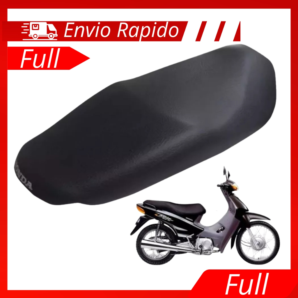 Capa de Banco Honda Biz 100 Antiga 1998 1999 2000 2001 2002 2003 2004 Com Logo Preta em Oferta na Shopee