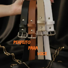 kit Cinto Feminino -rolete- de Couro pu Fivela Metálica Versatilidade Realce seu estilo com este cinto exclusivo: