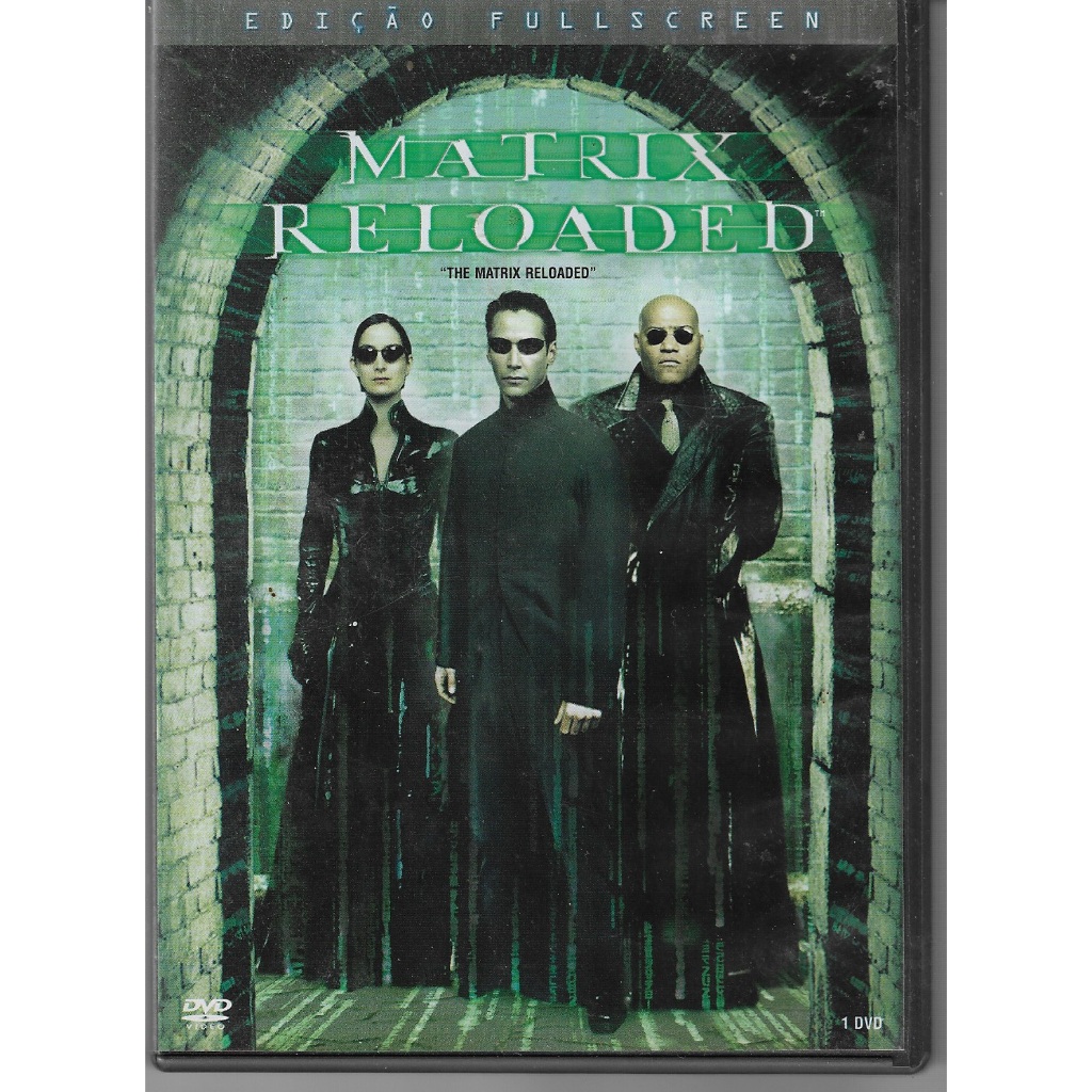 DVD Filme | Matrix Reloaded Full Screen | Ação Ficção Científica | Keanu Reeves |  2003 Original