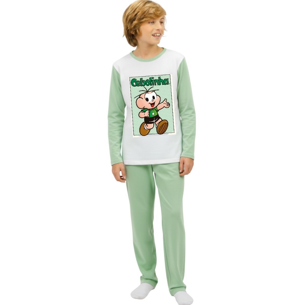 Pijama Longo Infantil/Feminino e Masculino/infantil moda frio