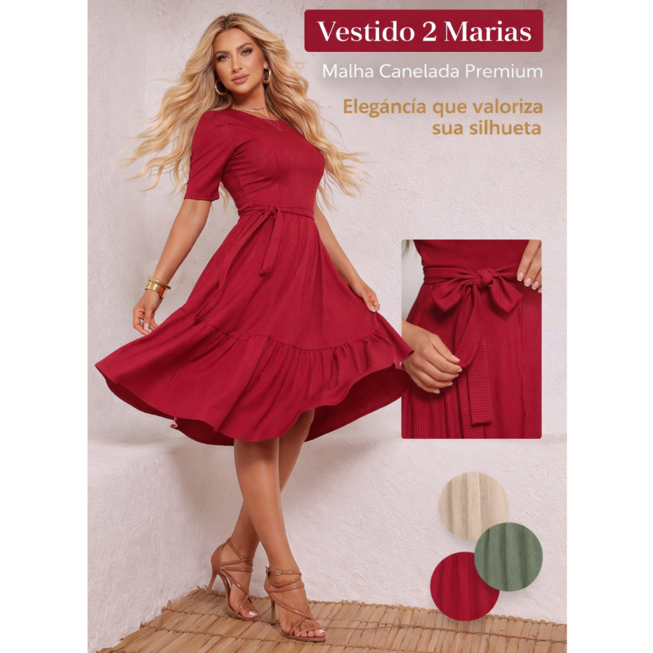 Vestido Moda Evangelica Midi Moda Crista Casual Feminino Malha em Oferta na Shopee