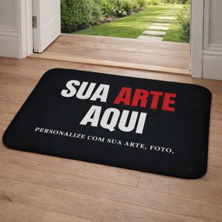 Tapete Porta de Entrada Personalizado 40 x 60 / Antiderrapante e Decorativa em Oferta na Shopee
