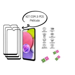 KIT 3 Pcs - Película de vidro 3D 9d Para Realme Note 60 / Note 60X em Oferta na Shopee
