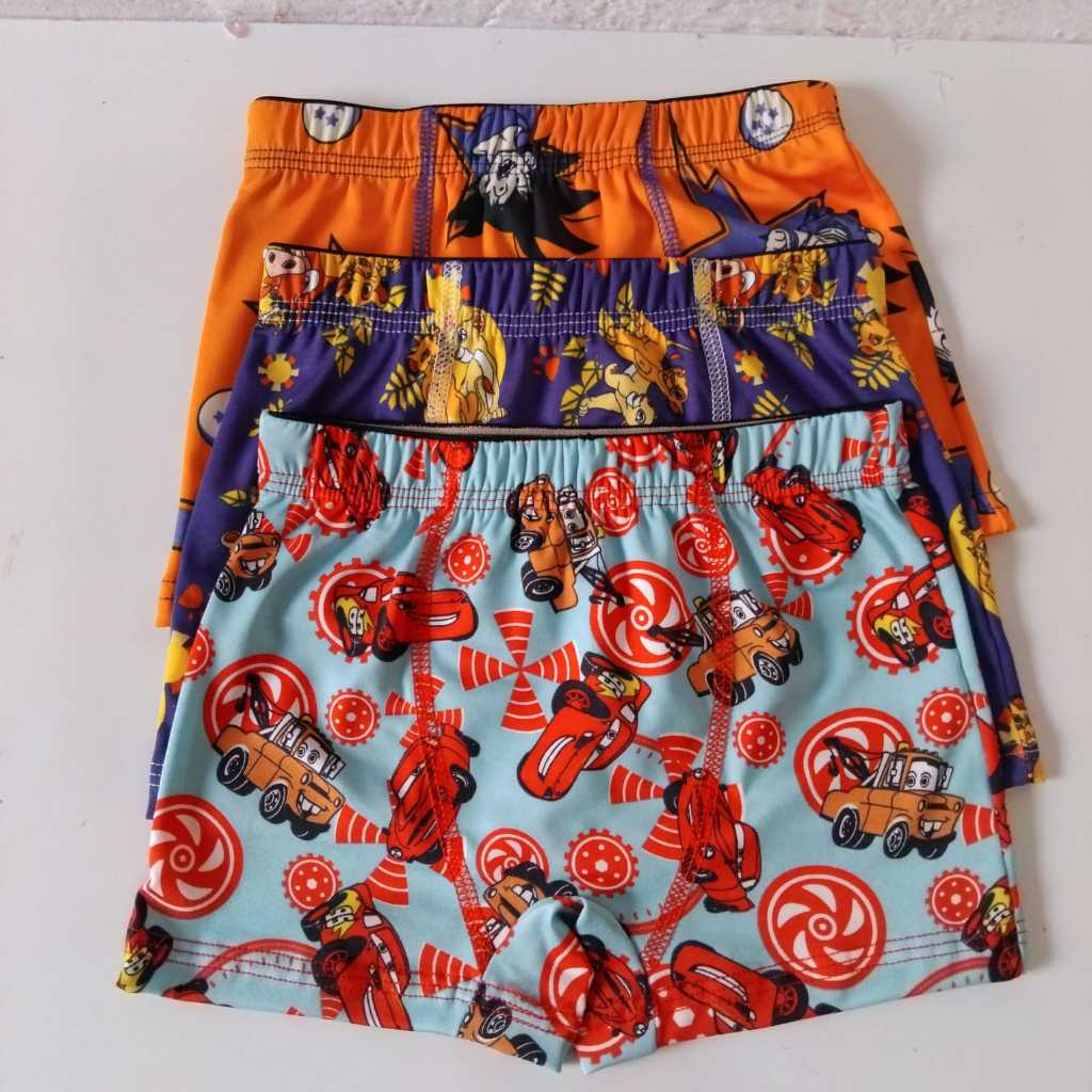 Cueca Infantil Boxer kit 4 unidades Menino Masculina Cos Rebatido Microfibra com forro em Oferta na Shopee