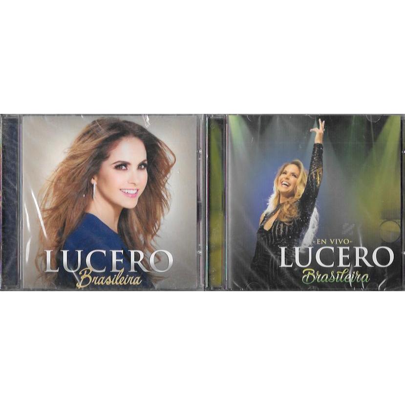 Kit CD Lucero — Brasileira (estúdio e ao vivo) c/ tema da novela infantil Carinha de Anjo (do SBT)