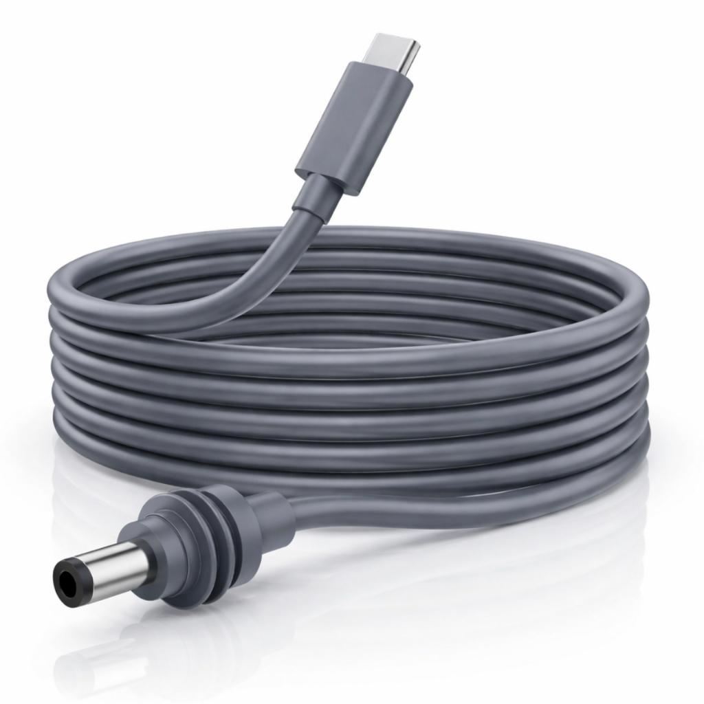 Cabo de Alimentação USB-C para Starlink Mini (USB-C PD 100W → DC Barrel)  Compatível com Starlink Mini Uso com fonte USB