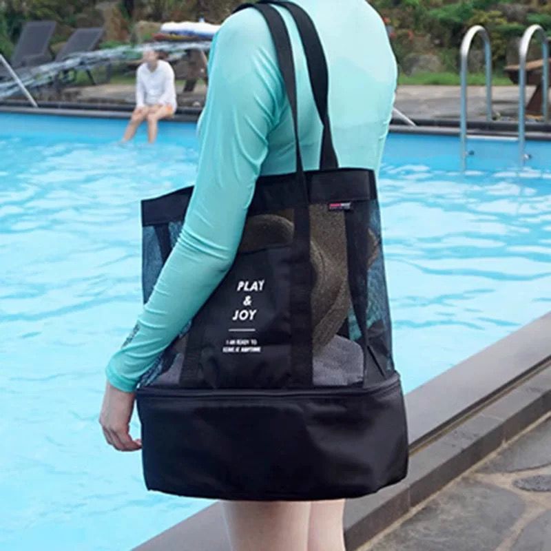 Bag com Compartimento Térmico / Portátil Viagem Natação Seco e Molhado / Bag de Praia / Play & Joy