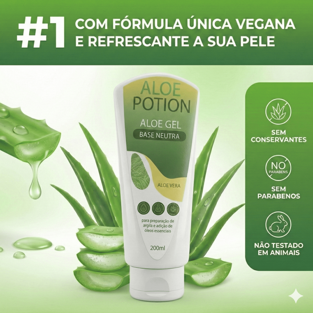 Aloe Gel - Base em Gel Neutra Sem Fragrância Com Aloe Vera 200ml -  Nação Verde em Oferta na Shopee