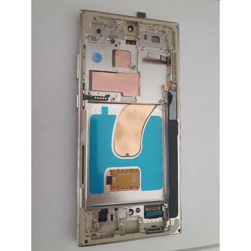 Tela Display Compatível Com Galaxy S23 Ultra 5g S918 Orginal Prata  + tampa tras