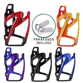 Suporte Porta Caramanhola Bike Universal MTB Speed Leve Nylon + Parafusos Incluso Cores Variadas