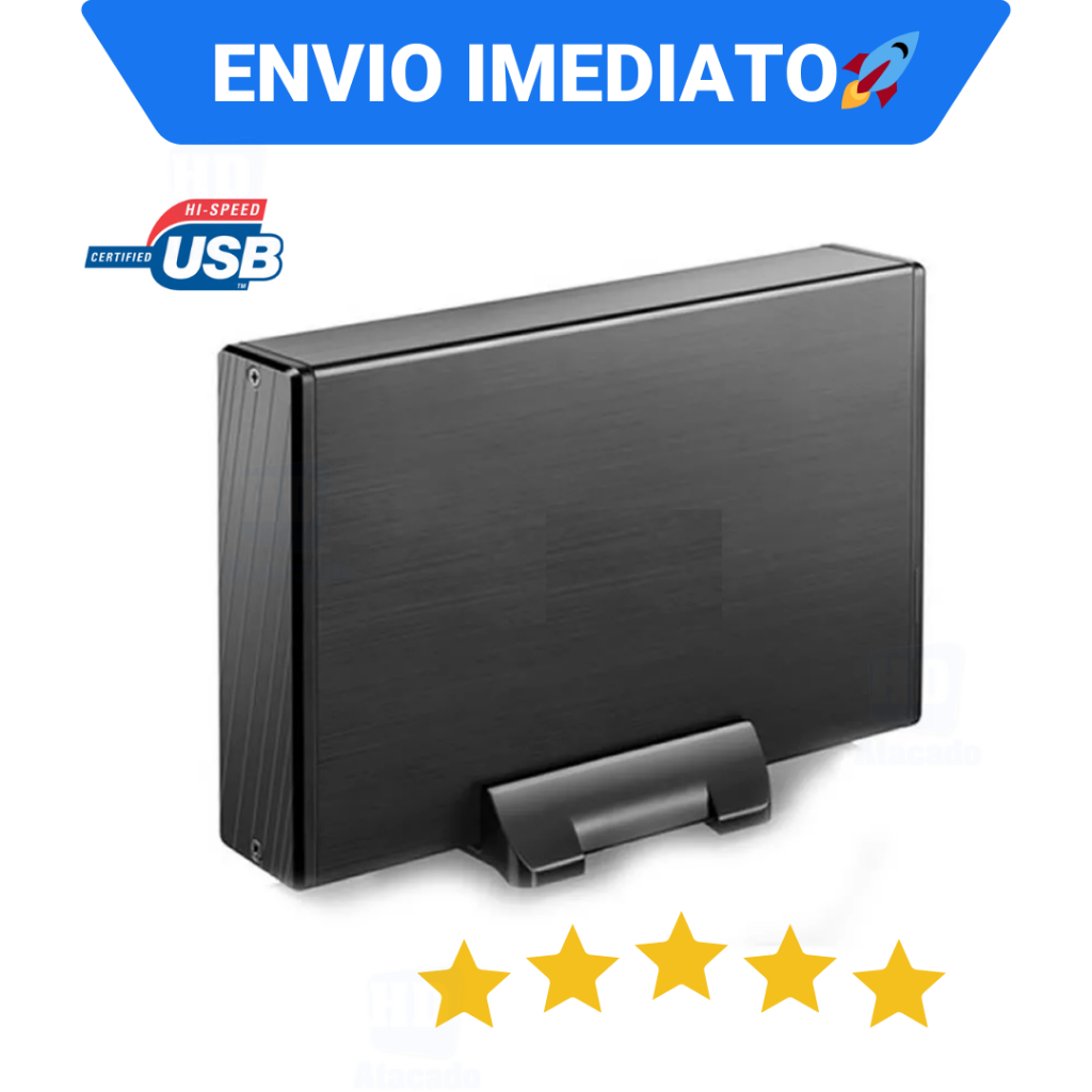HD Externo 320GB 3.5 PC|DVR|CFTV Armazenamento com Cooler USB Desktop Case Gaveta  NF