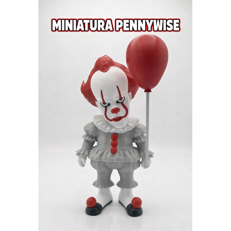 🎈 MINIATURA IT A COISA – PENNYWISE • ESTATUETA DECORATIVA • 12CM • COLECIONÁVEL PREMIUM