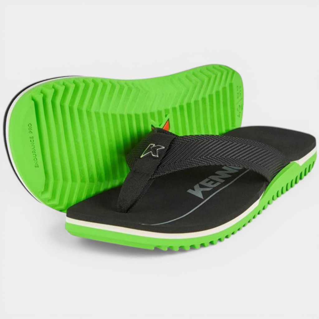 Chinelo Kenner Nk6 Pro Masculino - Preto e Verde Claro em Oferta na Shopee