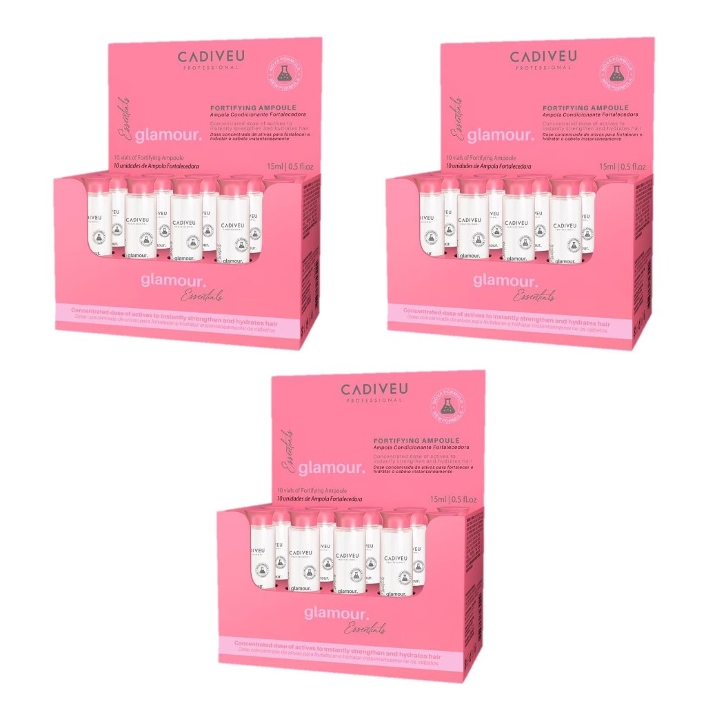 Cadiveu Ampola Glamour 30 Ampolas de 15ml