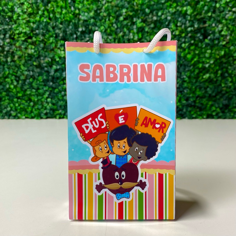 Sacolinha Surpresa Personalizadas 3 PALAVRINHAS MENINA  para Festas/ Lembrancinhas-/ festa infantil/