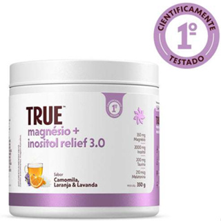 True Magnésio + Inositol Relief 3.0 Camomila e Lavanda 350g em Oferta na Shopee