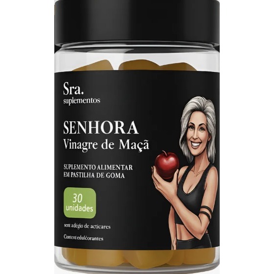 Gummies Vinagre Maçã Vitamina B12 e Cromo 30 Gomas