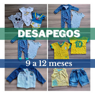 (Desapegos/Brechó Bebê) Roupa Infantil - Tam 9 a 12  Meses Meninos ⚽- Lotes e Peças únicas em Oferta na Shopee