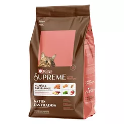 Ração Quatree Supreme Gatos Castrados Salmão e Batata 10kg