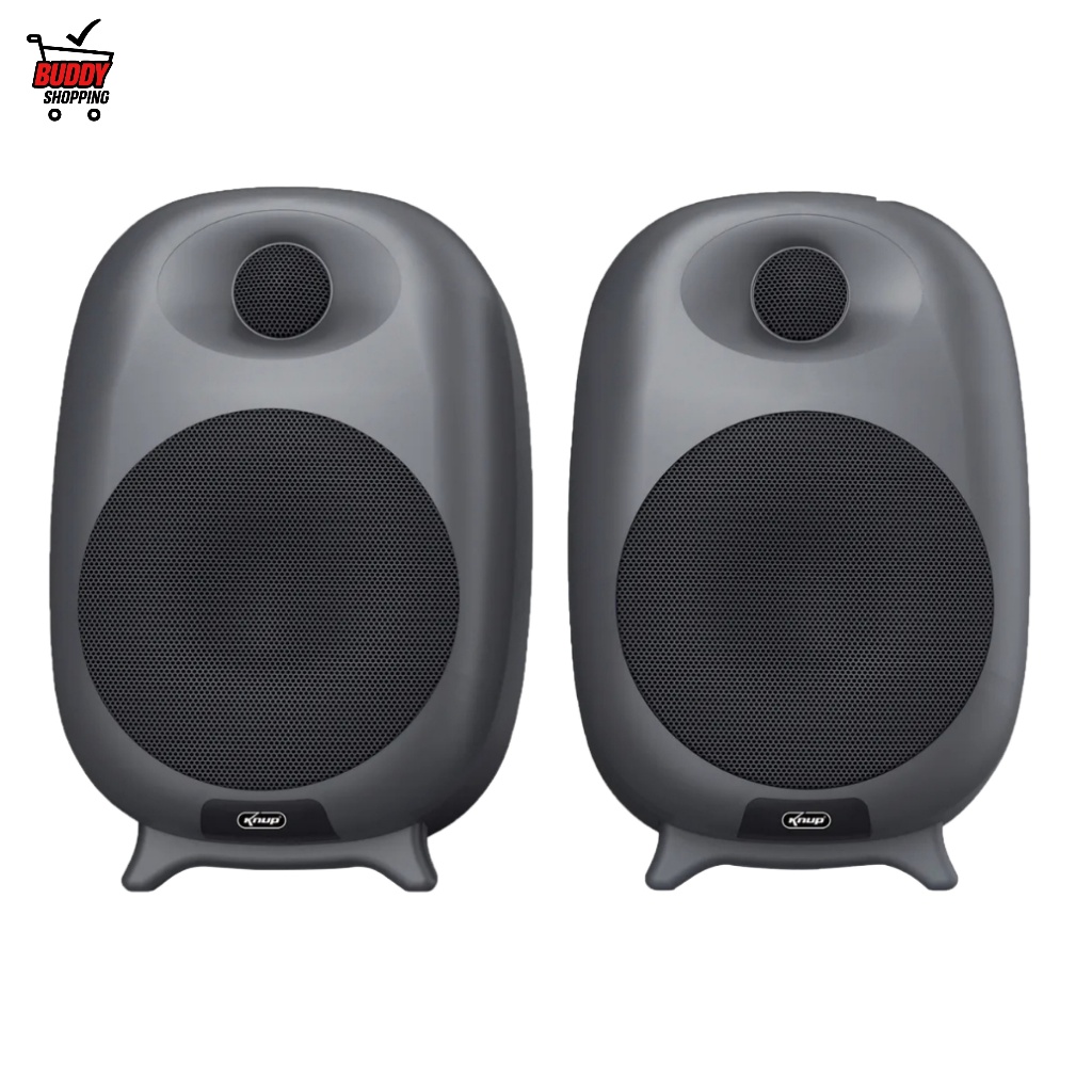 Knup Caixa de Som 2.0 Multimidia 100W RMS Bluetooth 5.3 Optico TV PC KP-RO901 Cinza Escuro