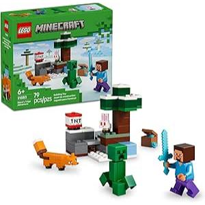 LEGO Minecraft Aventura do Steve na Taiga; Presente Gamer 21583