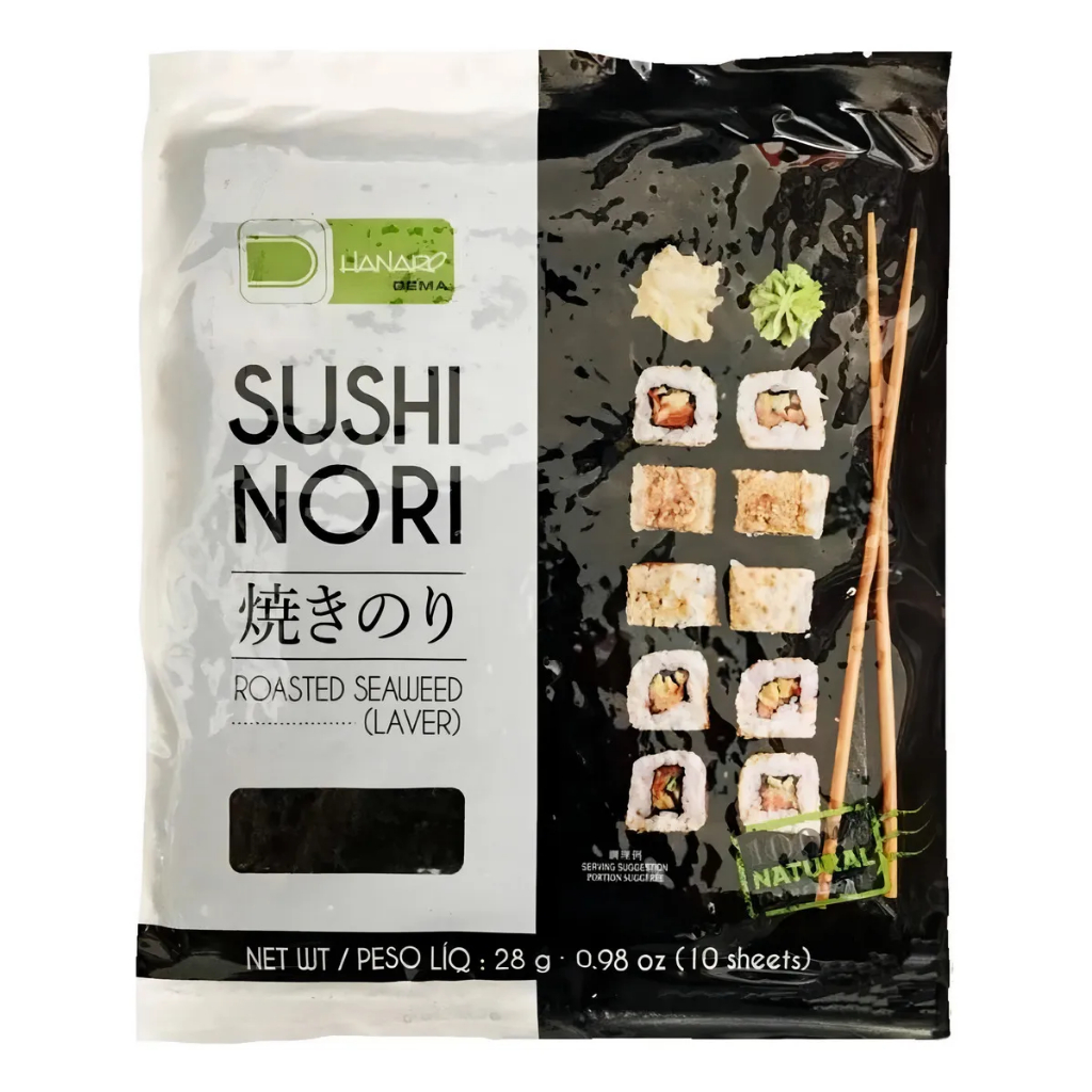ALGA SUSHI NORI HANARO 10FLS 28GR em Oferta na Shopee