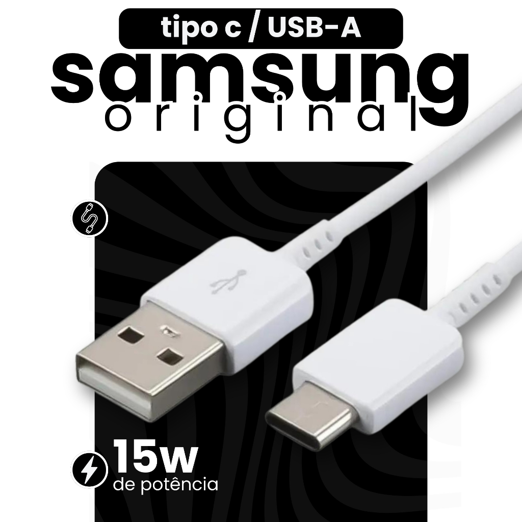 Cabo Samsung Original Turbo Tipo C M53 M12 M22 M32 M52 M13 M23 M14 M24  M34 M54 M15 M35 M55 em Oferta na Shopee