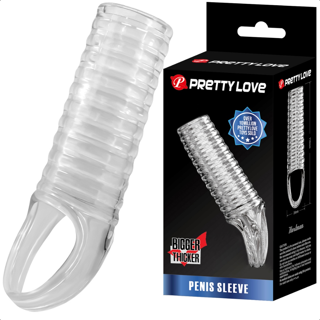 Capa Peniana Extensora Textura Excitante Prolonga Retarda Ereção Anel Pênis Estimula Fetiche SexShop