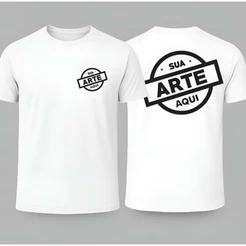 Camiseta Personalizada com Logo Uniforme Evento 100% Algodao