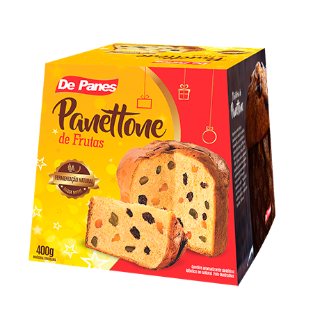 Kit 4 Chocottone OU Panettone Frutas Gourmet - De Panes 400g Fermentação Natural