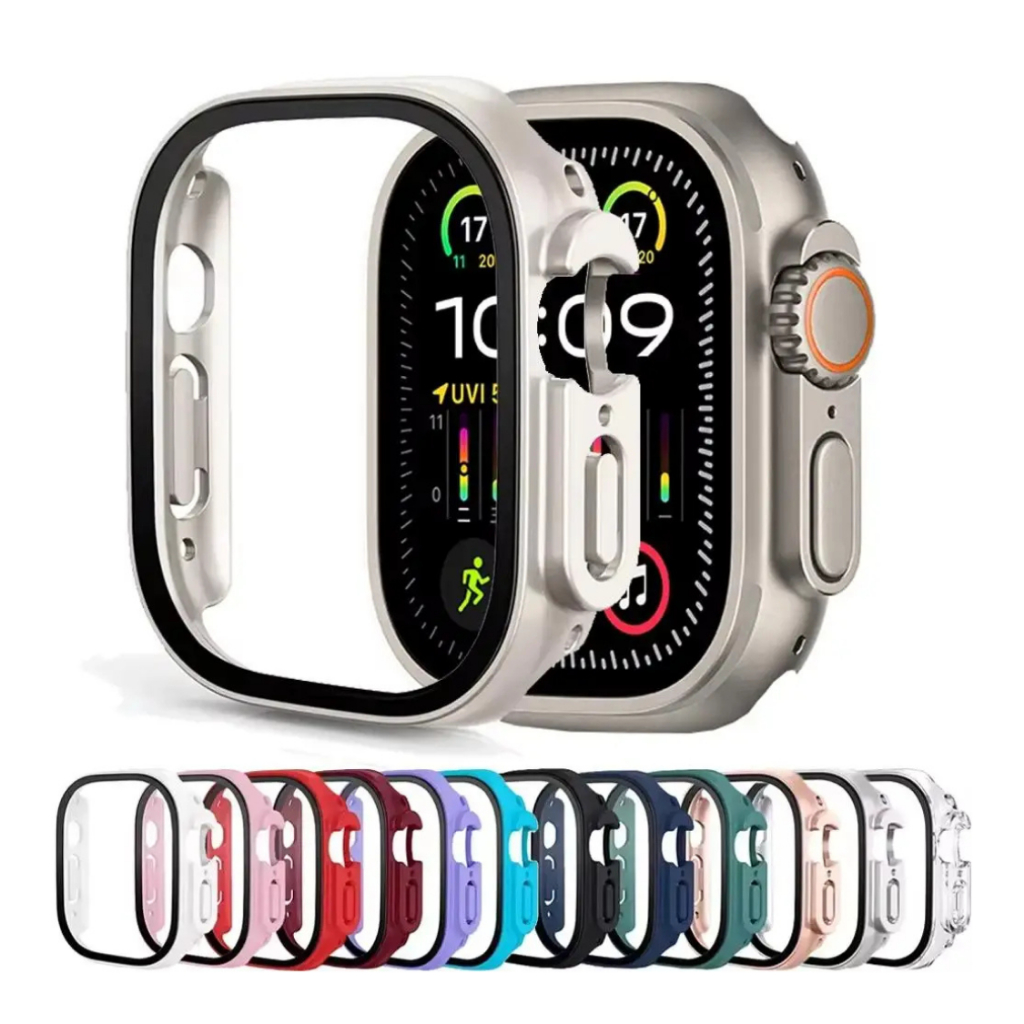 Capa Case com Película Para Smartwatch Apple Watch Ultra 49mm Bumper