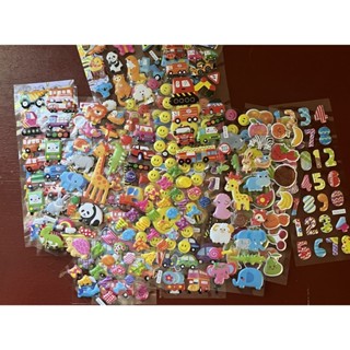 Kit 10 Cartelas de Adesivos 3D | Modelos Variados | INFANTIL em Oferta na Shopee