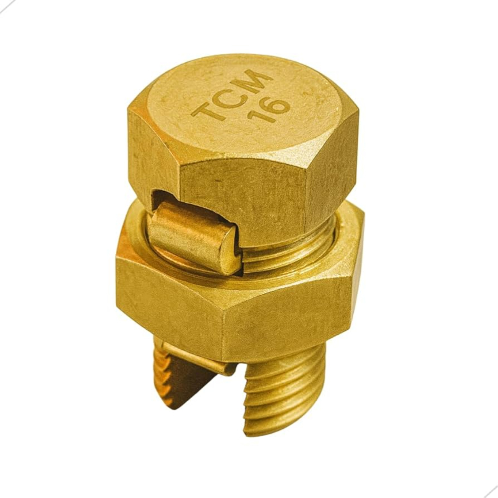 Kit 2 Conectores Split Bolt para cabo 16mm Cobre ( PF-16 ) Intelli/Tcm