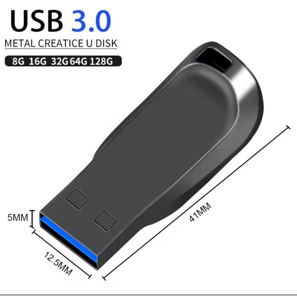 Pen Drive 64GB 128GB USB 3.0 Metal Creatice – Alta Velocidade e Capacidade