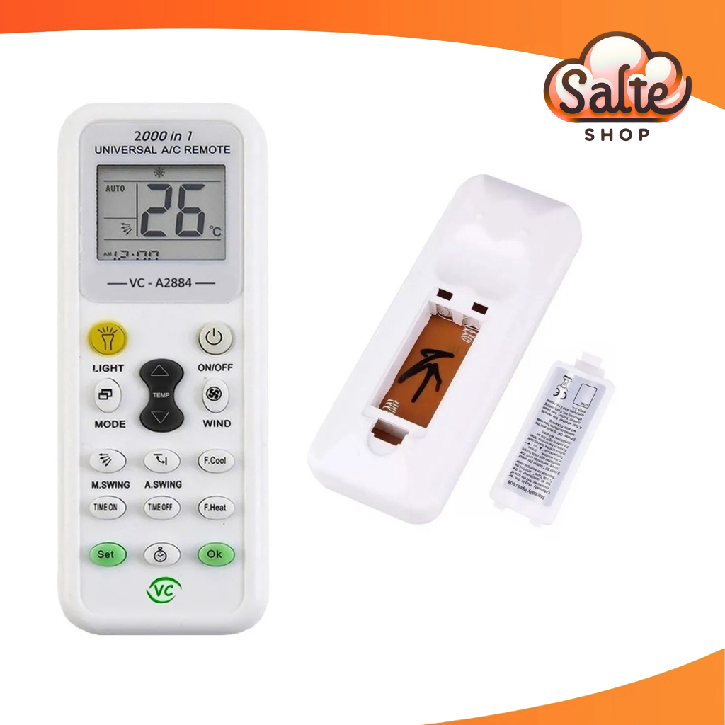 Controle Remoto Para Ar Condicionado Universal Multi Marcas Split Com Display LCD