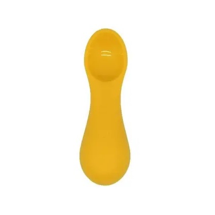 Colher de Treinamento Marcus & Marcus Silicone (12M+) Amarelo Alimentação bebe introdução Alimentar