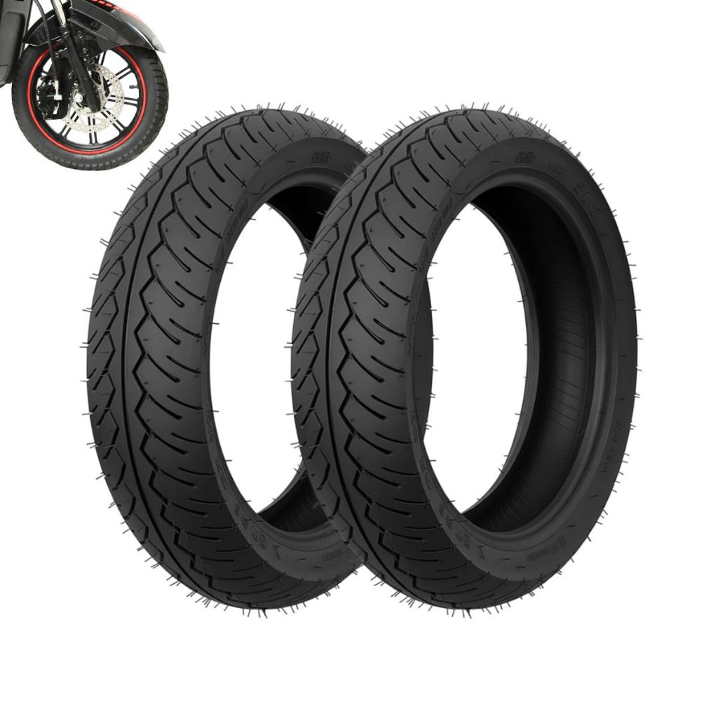 Par Pneus Sem Câmara Aro 16x3.0 Scooter Bike Elétrica Veerubber
