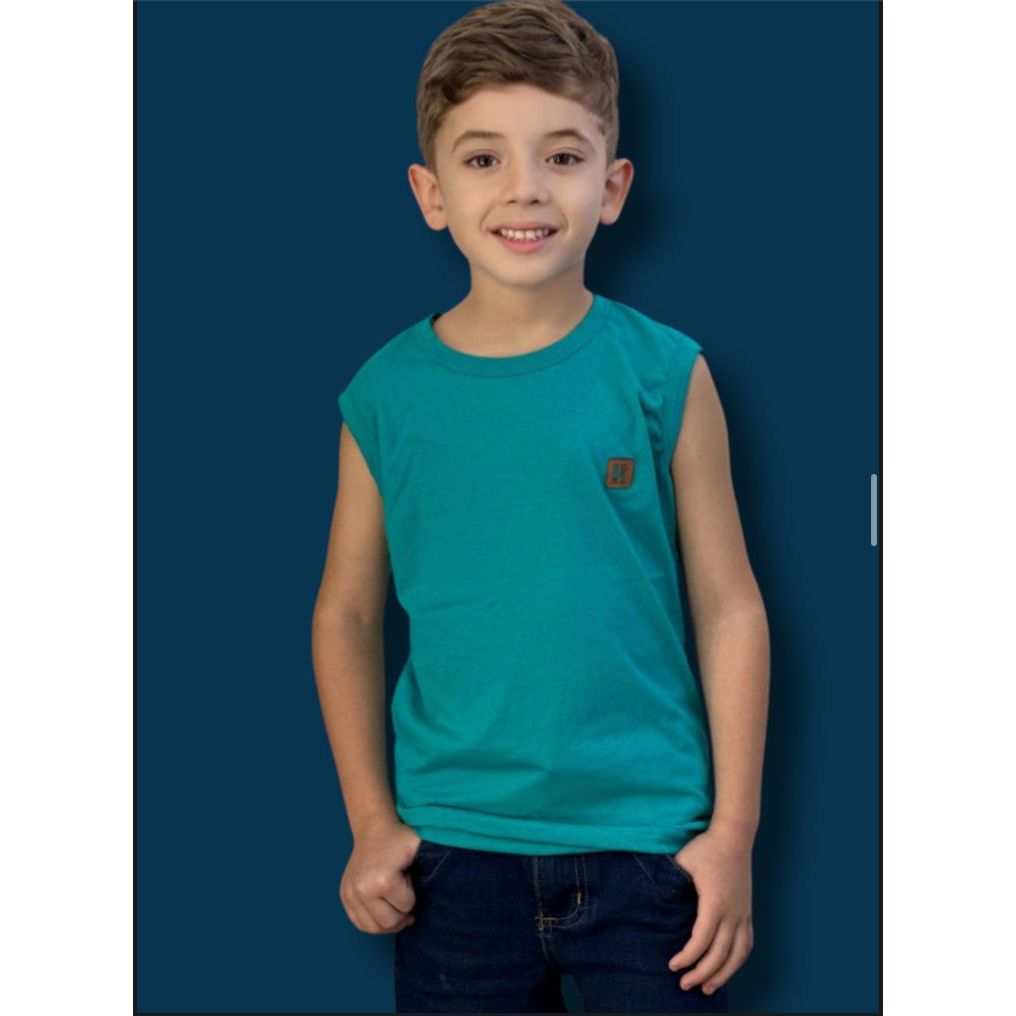 Regata Infantil Masculina Kit com 4 e 6 unidades Regatinhas Infantis para Menino Roupa Verão Infantil Masculina Blusa
