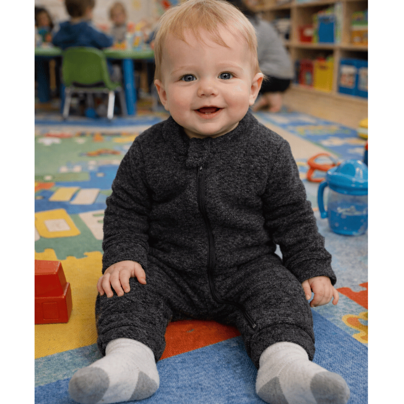 Macacão Quentinho Bebê Bouclé Preto