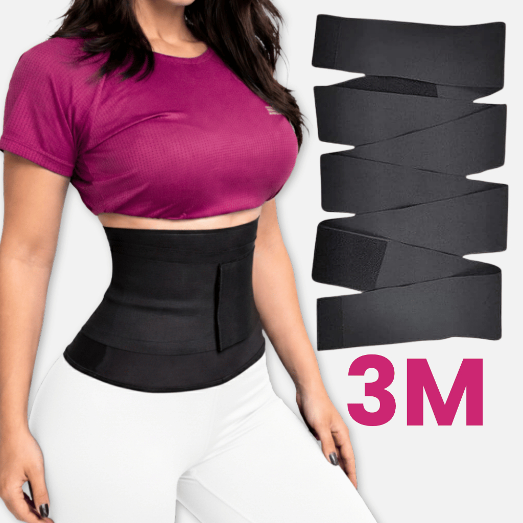 Cinta Modeladora 3 Metros Alta Compressão Faixa Reduz Medidas Afina Cintura Academia Unissex em Oferta na Shopee