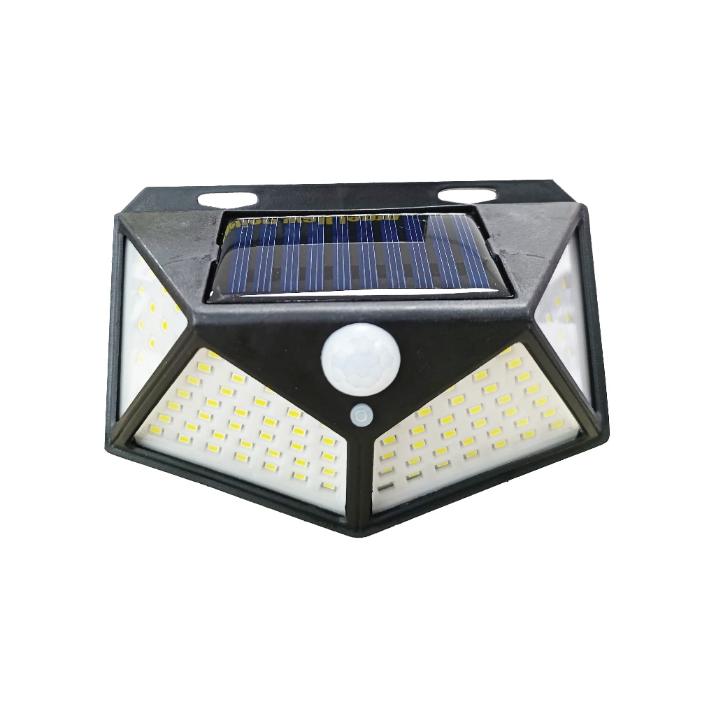 Luminária Solar Parede 100 Leds Sensor Presença Com 3 Funções Refletor Arandela Lâmpada em Oferta na Shopee