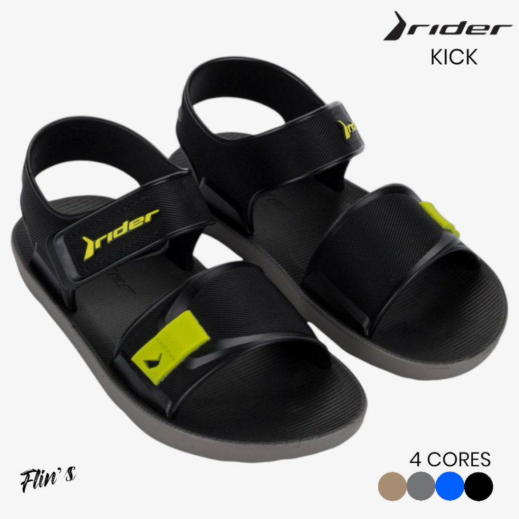Sandália Infantil Rider Kick – Conforto e Estilo, Fácil de Calçar, Ideal para o Dia a Dia