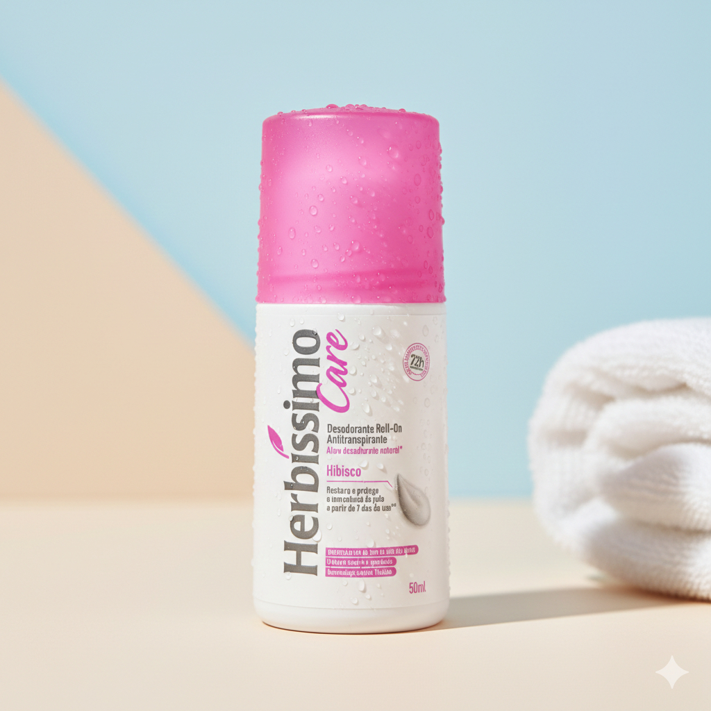 Desodorante Antitranspirante Roll-On Herbíssimo Hibísco 50Ml em Oferta na Shopee