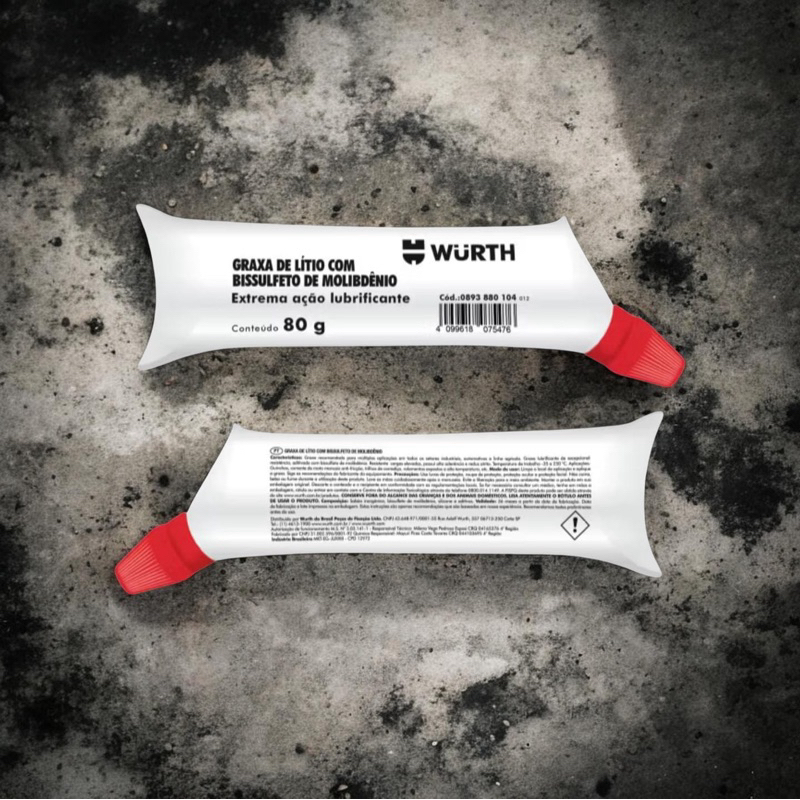 Graxa De Lítio com Bissulfeto de Molibdenio 80g Wurth