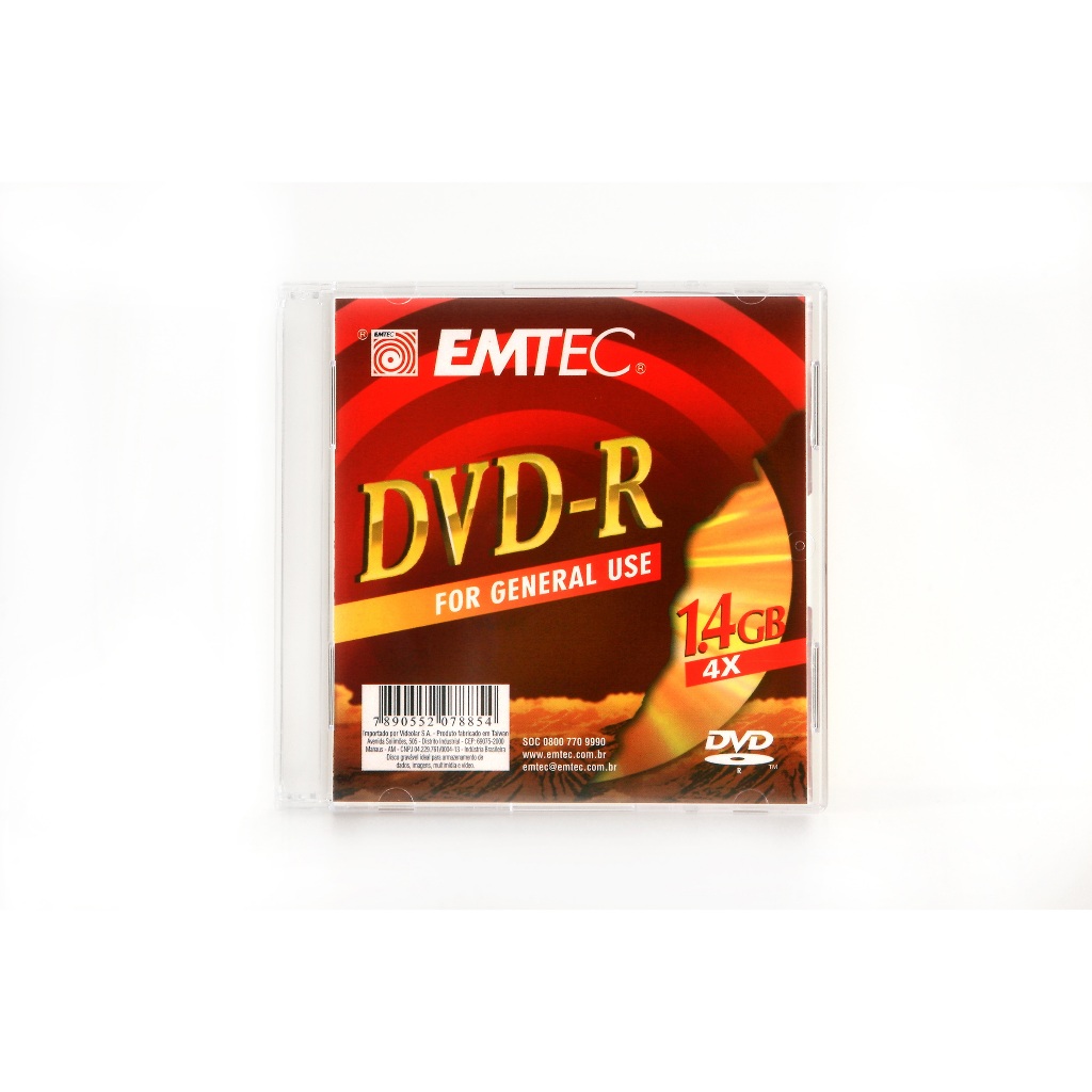 10 Mini Dvd Emtec 1.4GB