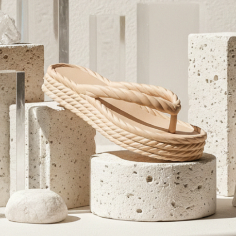 Chinelo Nuvem Plataforma Trançado Feminino com Solado Ortopédico e Super Confortável - Promoção !