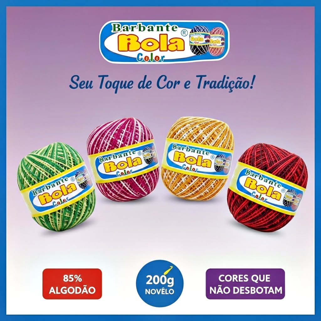 Barbante Bola Color 200m - Nº06 - Piratininga